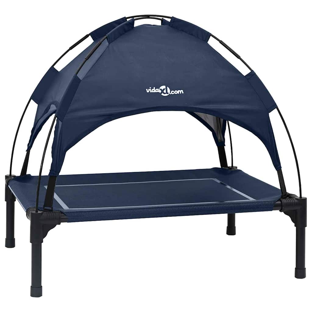 Vidaxxl Hundebett Marineblau 63 x 49,5 x 60 cm Stahl