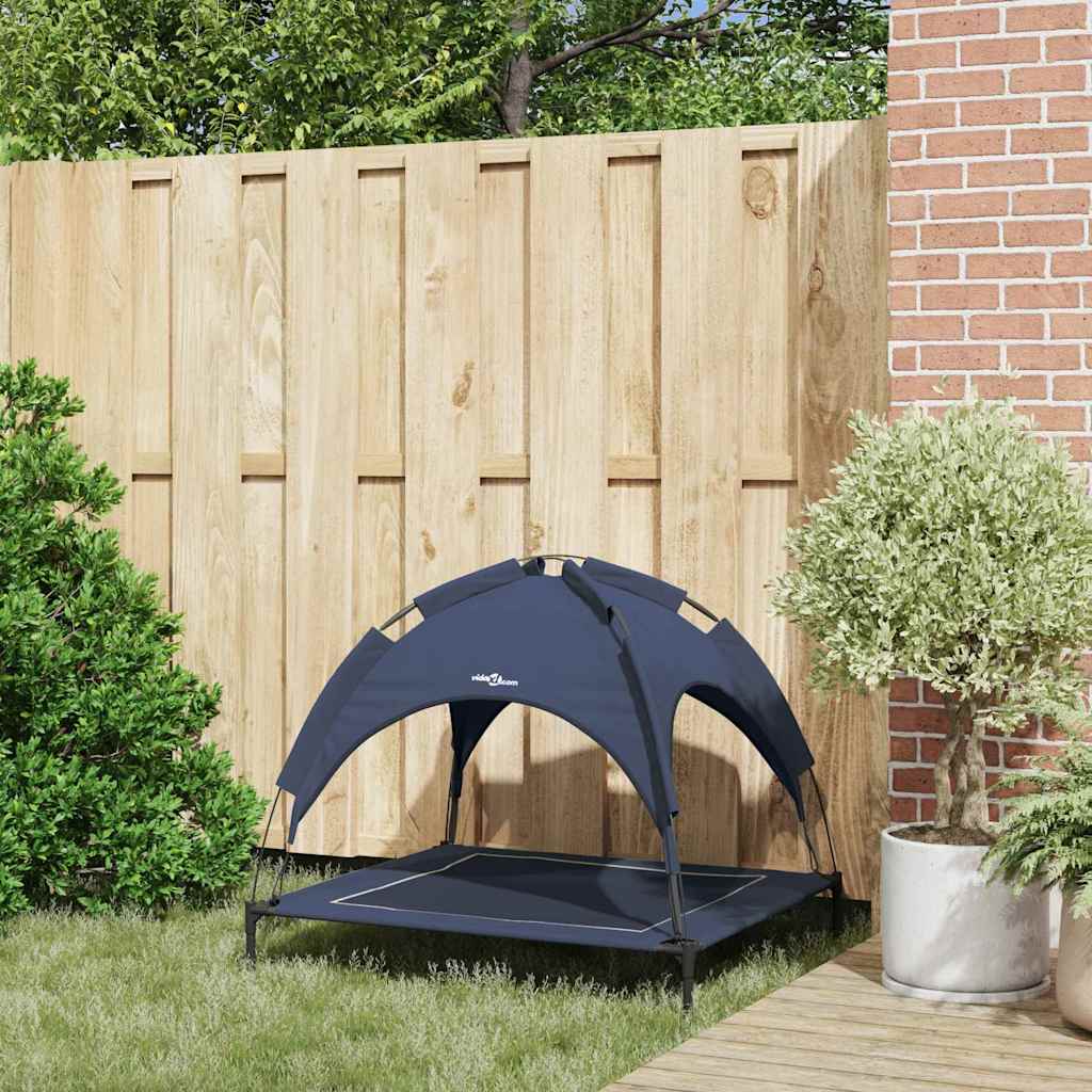 Vidaxxl Hundebett Marineblau 90 x 81 x 80,5 cm Stahl