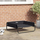 Vidaxxl Hundebett schwarz 75 x 75 x 30 cm Stahl