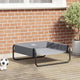 Vidaxl Hundebett hellgrau 75 x 75 x 30 cm Stahl