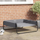 Vidaxl Hundebett hellgrau 85 x 85 x 33 cm Stahl