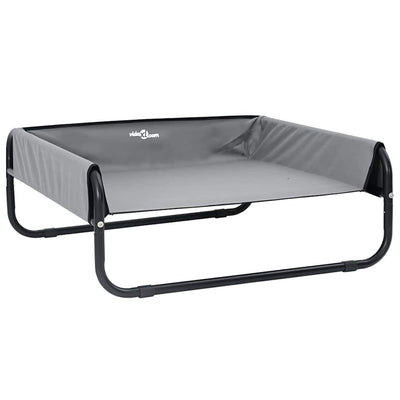 Vidaxl Hundebett hellgrau 85 x 85 x 33 cm Stahl