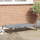 Vidaxl Hundebett hellgrau 90 x 55 x 18 cm Stahl