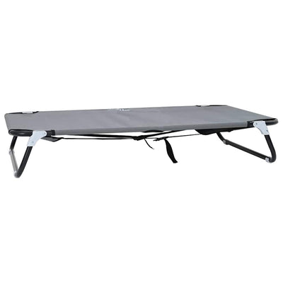 Vidaxl Hundebett hellgrau 90 x 55 x 18 cm Stahl