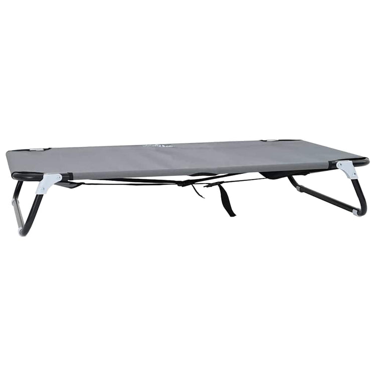 Vidaxl Hundebett hellgrau 90 x 55 x 18 cm Stahl