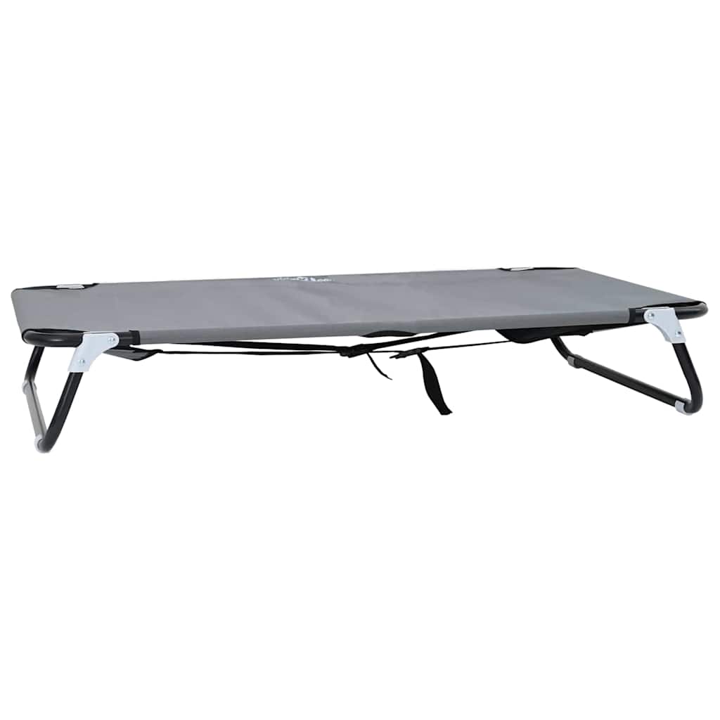 Vidaxl Hundebett hellgrau 105 x 65 x 18 cm Stahl