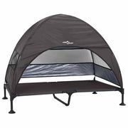 Vidaxx erhöhtes Hundebett braun 127 x 81 x 108 cm Stoff und Stahl - afbeelding 2