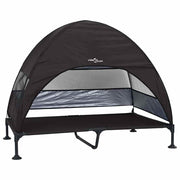 Vidaxx erhöhtes Hundebett schwarz 127 x 81 x 108 cm Stoff und Stahl - afbeelding 2