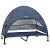 Vidaxx erhöhtes Hundebett Marineblau 127 x 81 x 108 cm Stoff und Stahl
