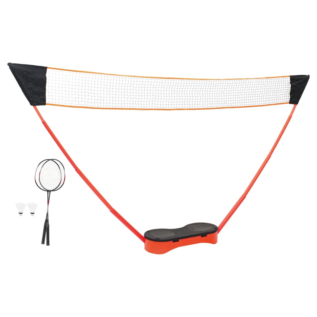 Vidaxl BadmintonSet mit 2 Schlägen, Netz- und Speichergehäuse 292x30x152 cm