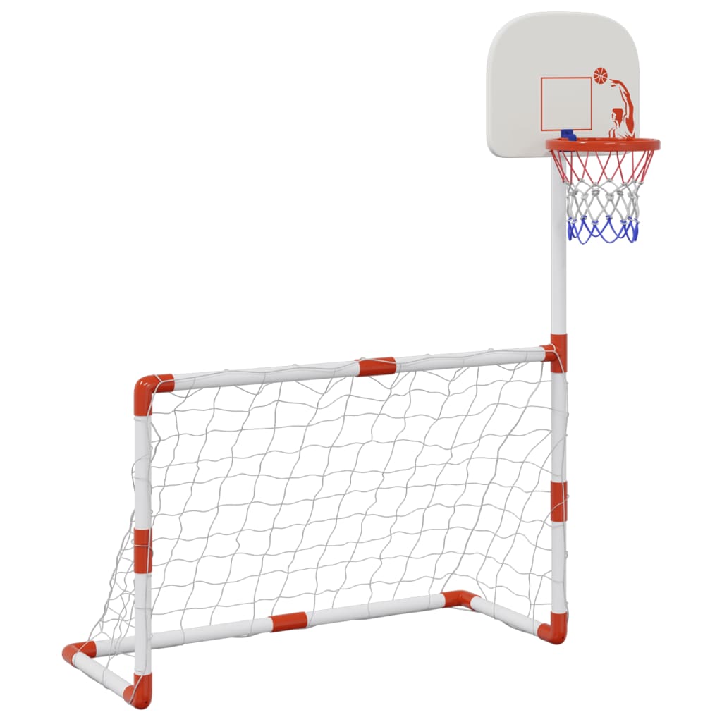 Vidaxl Kinderfußball -Basketball -Set mit Bällen 98x50x70 cm