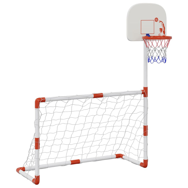 Vidaxl Kinderfußball -Basketball -Set mit Bällen 98x50x70 cm