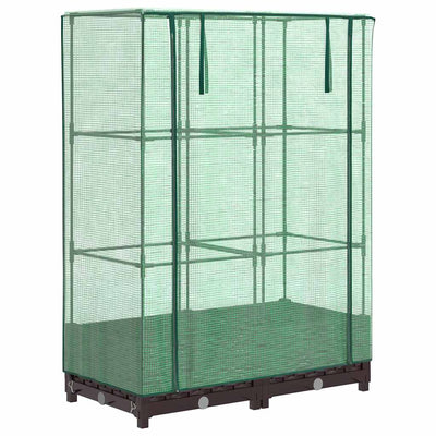 Vidaxl -Pflanzer mit Kashoes 80x40x123 cm Rattanlook erhoben