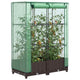 Vidaxl -Pflanzer mit Kashoes 80x40x123 cm Rattanlook erhoben