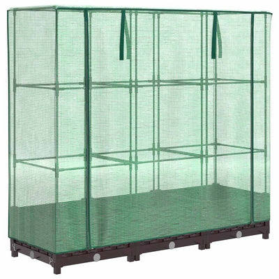 Vidaxl -Pflanzer mit Kashoes 120x40x123 cm Rattanlook