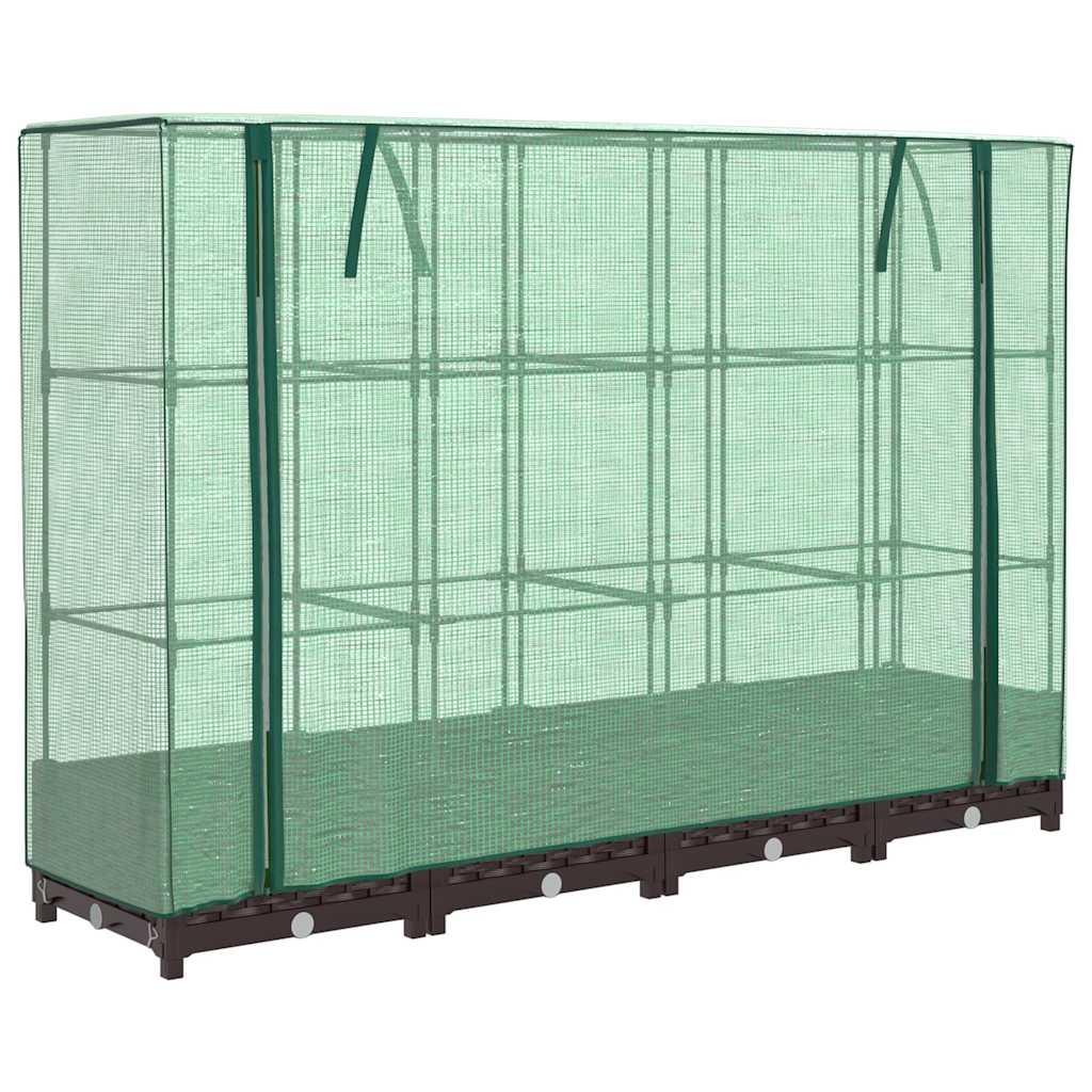 Vidaxl -Pflanzer mit Kashoes 160x40x123 cm Rattanlook