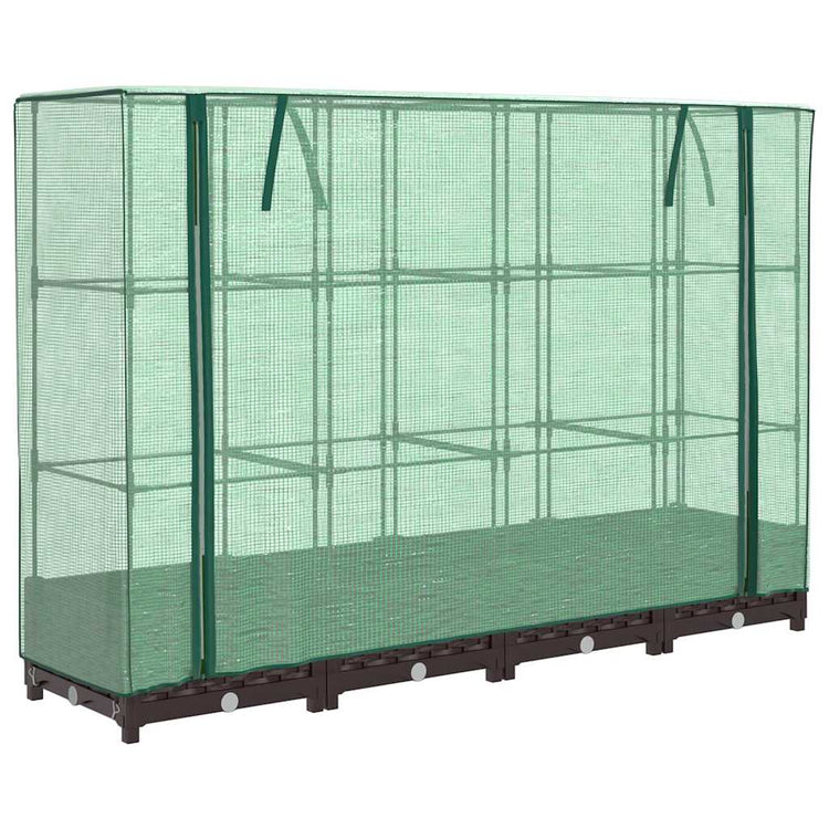 Vidaxl -Pflanzer mit Kashoes 160x40x123 cm Rattanlook