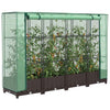 Vidaxl -Pflanzer mit Kashoes 160x40x123 cm Rattanlook