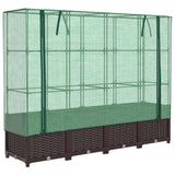Vidaxl -Pflanzer mit Kashoes 160x40x138 cm Rattanlook - afbeelding 2
