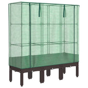 Vidaxl -Pflanzer mit Kashoes 120x40x140 cm Rattanlook - afbeelding 2