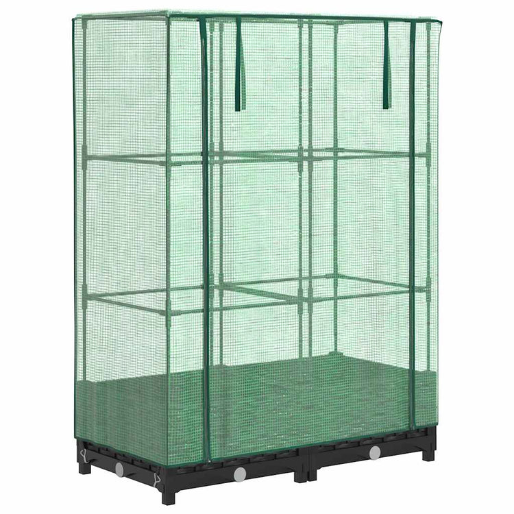 Vidaxl -Pflanzer mit Kashoes 80x40x123 cm Rattanlook erhoben