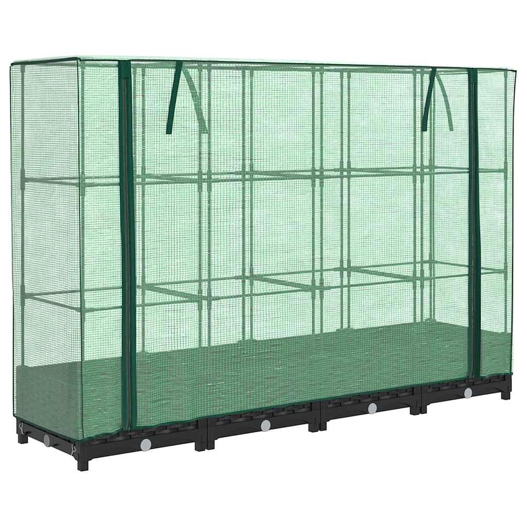 Vidaxl -Pflanzer mit Kashoes 160x40x123 cm Rattanlook