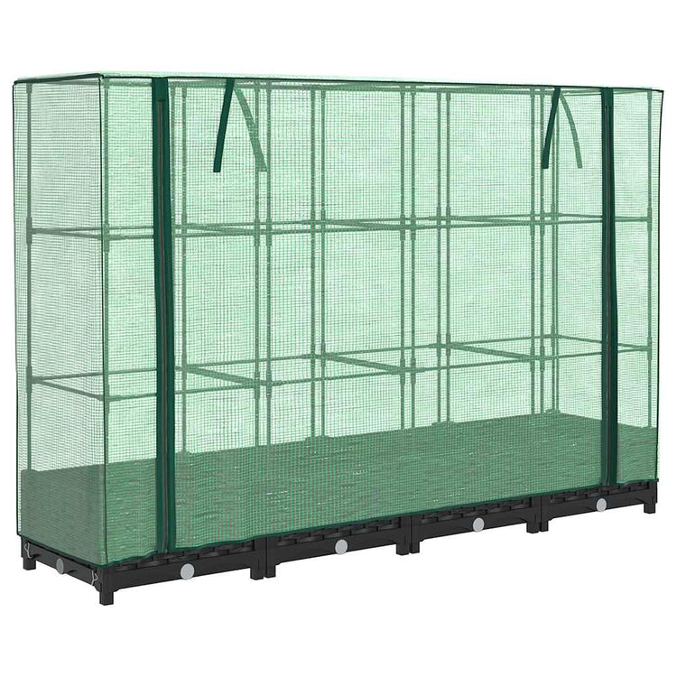 Vidaxl -Pflanzer mit Kashoes 160x40x123 cm Rattanlook