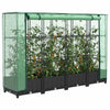 Vidaxl -Pflanzer mit Kashoes 160x40x123 cm Rattanlook