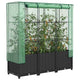 Vidaxl -Pflanzer mit Kashoes 120x40x138 cm Rattanlook