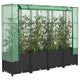 Vidaxl -Pflanzer mit Kashoes 160x40x138 cm Rattanlook