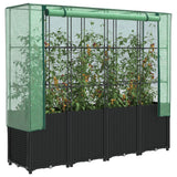 Vidaxl -Pflanzer mit Kashoes 160x40x153 cm Rattanlook - afbeelding 1