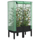 Vidaxl -Pflanzer mit Kashoes 80x40x140 cm Rattanlook erhoben