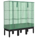 Vidaxl -Pflanzer mit Kashoes 120x40x140 cm Rattanlook - afbeelding 2