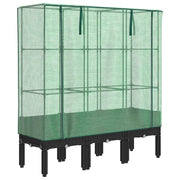 Vidaxl -Pflanzer mit Kashoes 120x40x140 cm Rattanlook - afbeelding 2