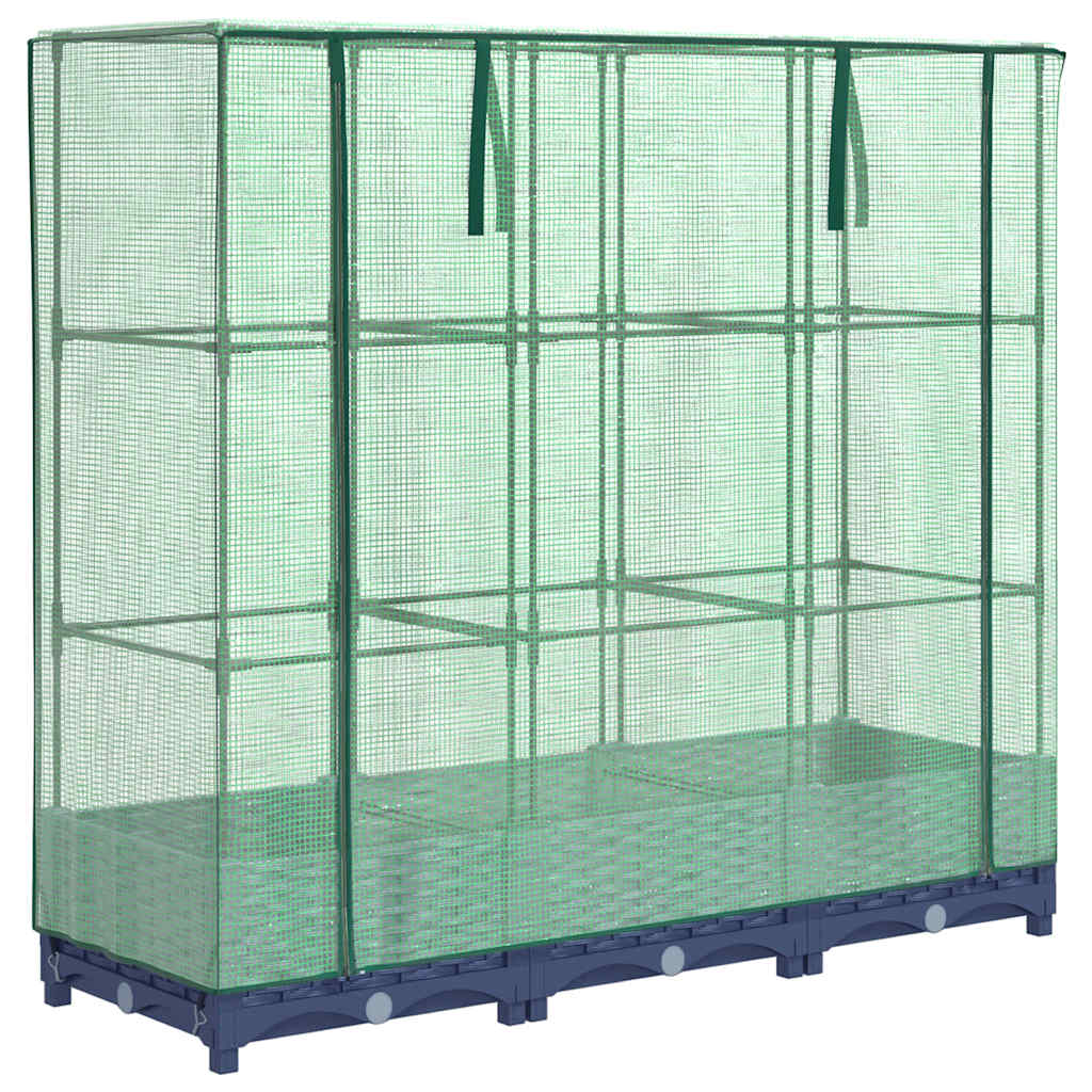 Vidaxl -Pflanzer mit Kashoes 120x40x123 cm Rattanlook
