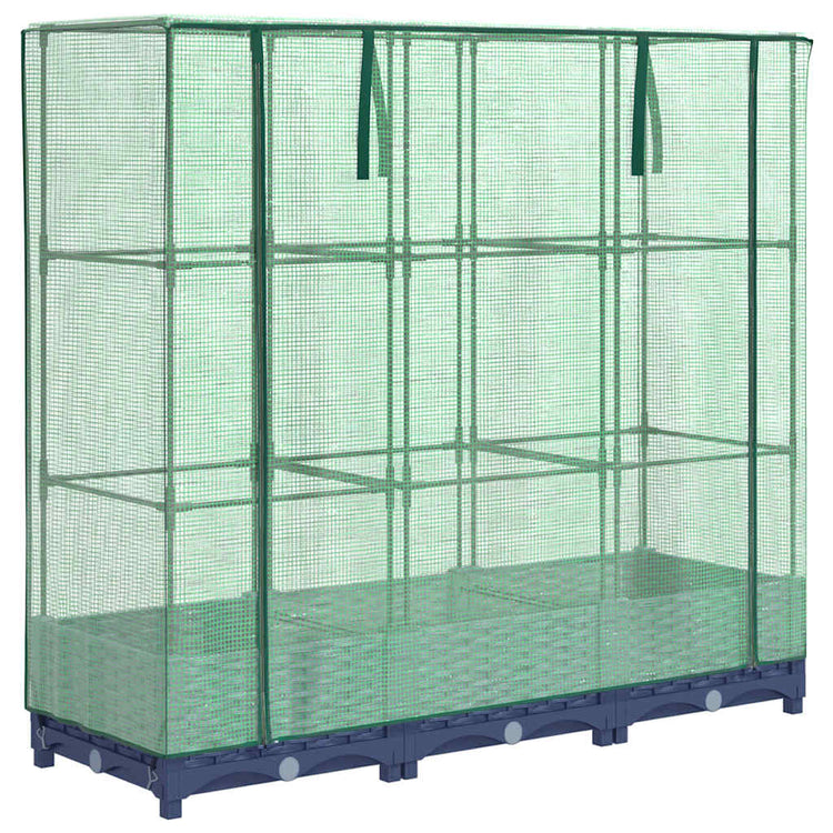 Vidaxl -Pflanzer mit Kashoes 120x40x123 cm Rattanlook