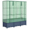 Vidaxl -Pflanzer mit Kashoes 120x40x138 cm Rattanlook