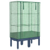 Vidaxl -Pflanzer mit Kashoes 80x40x140 cm Rattanlook erhoben