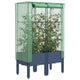 Vidaxl -Pflanzer mit Kashoes 80x40x140 cm Rattanlook erhoben