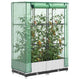 Vidaxl -Pflanzer mit Kashoes 80x40x123 cm Rattanlook erhoben