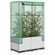 Vidaxl -Pflanzer mit Kashoes 80x40x138 cm Rattanlook erhoben