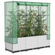 Vidaxl -Pflanzer mit Kashoes 120x40x138 cm Rattanlook