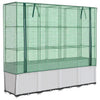 Vidaxl -Pflanzer mit Kashoes 160x40x153 cm Rattanlook