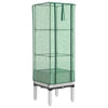 VIDAXL -Pflanzer mit Kashoes 40x40x140 cm Rattanlook erhoben