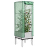 VIDAXL -Pflanzer mit Kashoes 40x40x140 cm Rattanlook erhoben