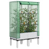 Vidaxl -Pflanzer mit Kashoes 80x40x140 cm Rattanlook erhoben
