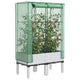 Vidaxl -Pflanzer mit Kashoes 80x40x140 cm Rattanlook erhoben
