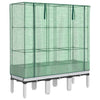 Vidaxl -Pflanzer mit Kashoes 120x40x140 cm Rattanlook