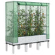 Vidaxl -Pflanzer mit Kashoes 120x40x140 cm Rattanlook