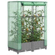 Vidaxl -Pflanzer mit Kashoes 80x40x123 cm Rattanlook erhoben
